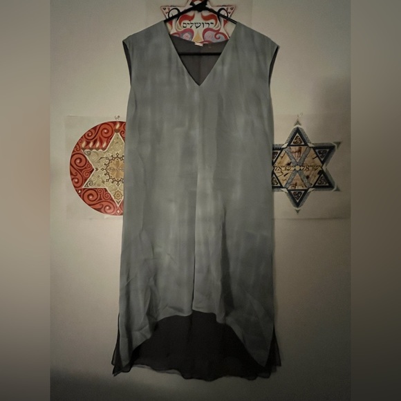 100% Silk Tahari Size 10 Standard Measurements Designer Beautiful Dress - Picture 2 of 8